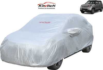 Kavach Car Cover For Mahindra TUV300 (With Mirror Pockets)(Silver)