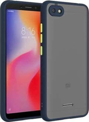 Creativo Back Cover for MI REDMI 6A Smoke Shock Proof Smooth Rubberized Matte Hard Back Case Cover(Blue, Pack of: 1)
