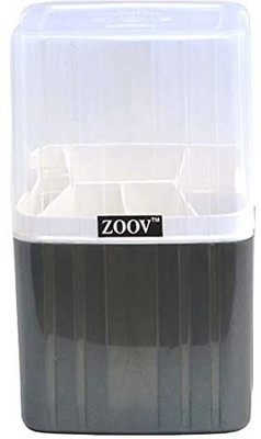 ZOOV Empty Cutlery Holder Case(Black  Holds 36 Pieces)
