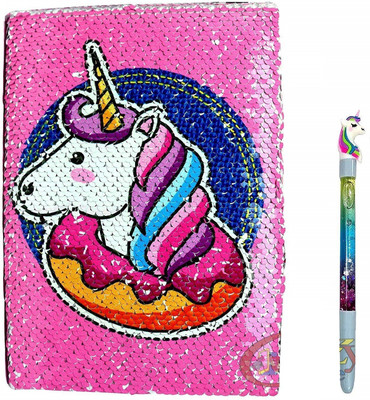 Toyshala Unicorn Dairy A5 Diary Ruled 100 Pages(Multicolor)