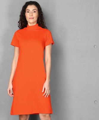 METRONAUT Women Shift Orange Dress