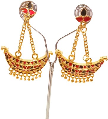 balaji gold assamese traditional jewellery for earrings Copper Jhumki Earring