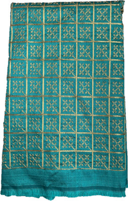 Dudheeba Textiles Silk Blend Embroidered Blouse Material