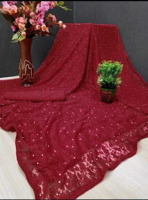 DESTY Net/Lace Embellished Blouse Material