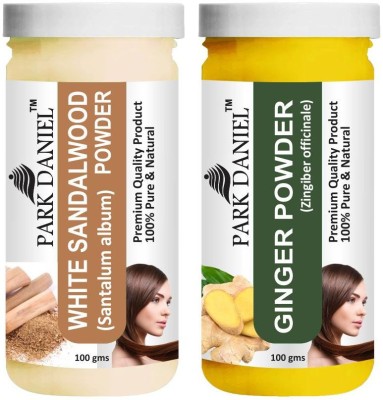 PARK DANIEL Natural White Sandalwood Powder & Ginger Powder Combo Pack of 2 Jars of 100 gms(200 gms)(200 g)