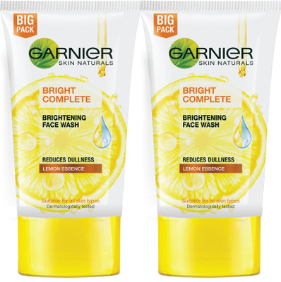 GARNIER Bright Complete VITAMIN C Facewash, 150g (Pack of 2) Face Wash(300 g)