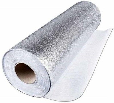 SWISS WONDER IIV-314-KM-Kitchen Foil Wallpaper Stainless Steel Contact Paper Kitchen Oil Proof Waterproof Sticker Aluminium Foil(2 m)