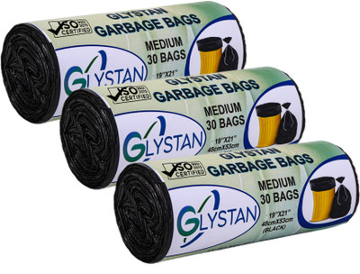 SAISWAR GARBAGE BAG Medium 15 L Garbage Bag  Pack Of 90(90Bag )