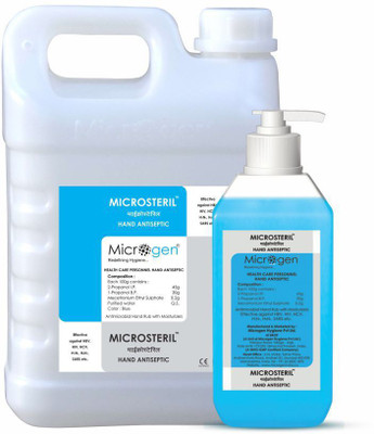 Microgen Microsteril Hand Rub  5 Ltr Can and 500 ml Hand Rub Bottle(5.5 L)