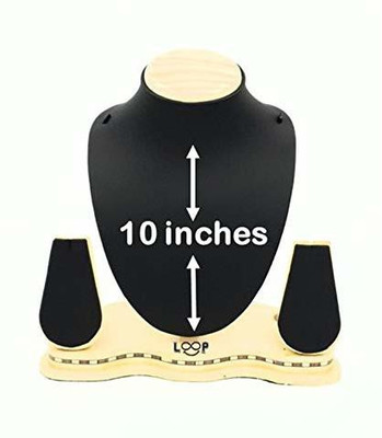 Loop Wood Earring Display, Black Jewellery Organizer