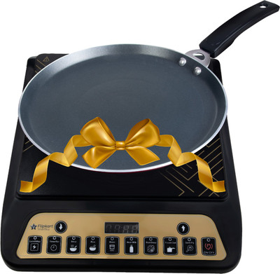 Flipkart SmartBuy Voltron Induction and Fry Pan Induction Cooktop(Black, Push Button)
