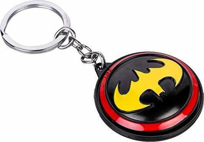 RVM Toys Spinning Batman Logo Keychain Rotating Metal Key Chain Revolving Key Chain for Car Bike Men and Women Key Ring Key Chain