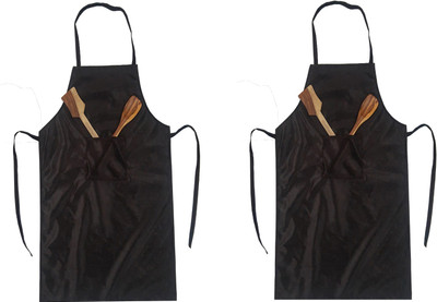 SSDN Brown Polyester Kitchen Linen Set(Pack of 2)