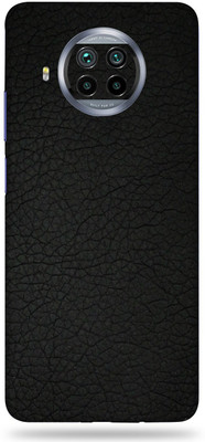 BugguSkin MI 10i 5G, mi10i5g Mobile Skin(Ultra Super Black Leather Skin With High Matte Finish., Mobile Skin (Back+Side+Camera))