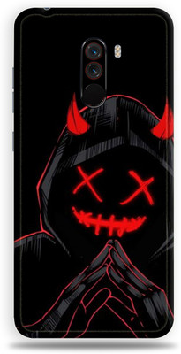 Jeeva Creation POCO F1, POCO F1 Mobile Skin(Ultra Super Black Devil Skin Skin With High Matte Finish.)