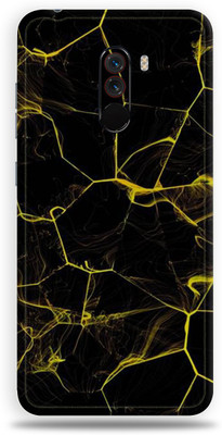 Jeeva Creation POCO F1, POCO F1 Mobile Skin(Ultra Super Black Abstract Skin Skin With High Matte Finish.)