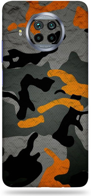 AsSkin Mi 10i Military Orange Camouflage Mobile Skin(Ultra Super Military Orange Camouflage Matte Finish Skin With High Matte Finish)