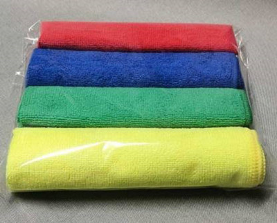 CareHut Microfiber Cloth (Pack of 4 Pcs.) Multi color Napkins Multicolor Cloth Napkins(4 Sheets)