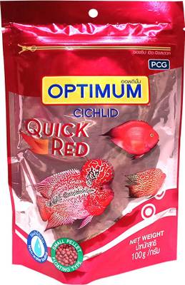 PCG Optimum Pcg Optimum cichlid Quick Red 100gm Fish Food 0.1 kg Dry Adult, Young, Senior Fish Food