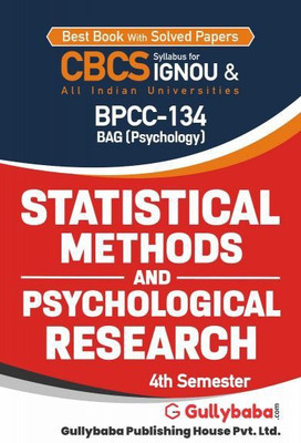 BPCC-134 Statistical Methods And Psychological Research(Paperback, GPH Panel of Experts)