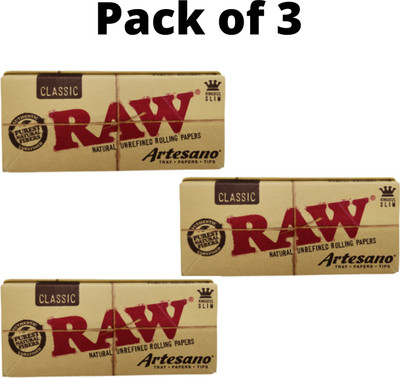 RAW CLASSIC Rolling Paper(Pack of 3)