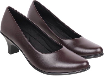 METRO Women Heels(Brown , 8)