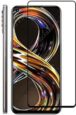 MOBIGENIX Edge To Edge Tempered Glass for REALME 8i(Pack of 1)