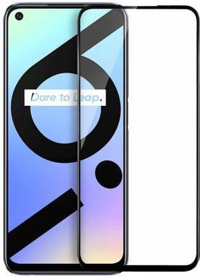 MOBIGENIX Edge To Edge Tempered Glass for REALME 8i(Pack of 1)