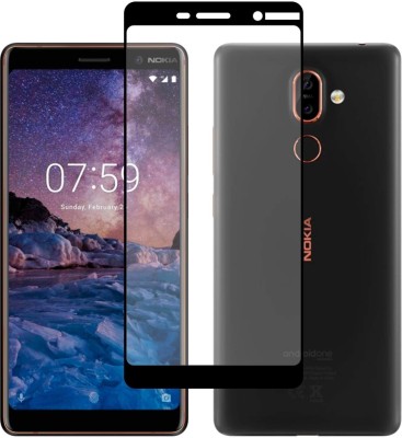 CASE CREATION Edge To Edge Tempered Glass for Nokia 7 Plus(Pack of 1)