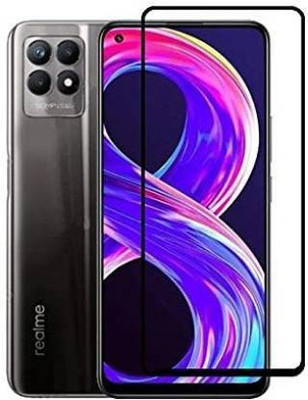 MOBIGENIX Edge To Edge Tempered Glass for REALME 8i(Pack of 1)