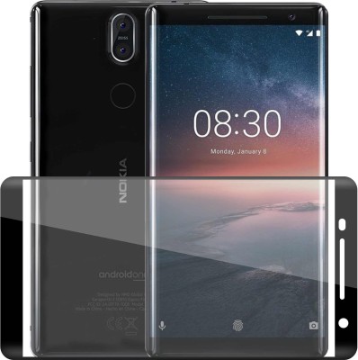 Case Creation Edge To Edge Tempered Glass for Nokia 8 Sirocco 2018(Pack of 1)