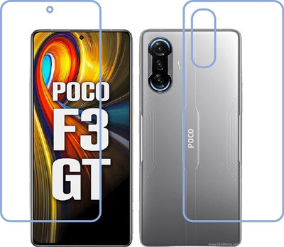 SOLIVAGANT Front and Back Tempered Glass for Poco F3 GT(Pack of 2)