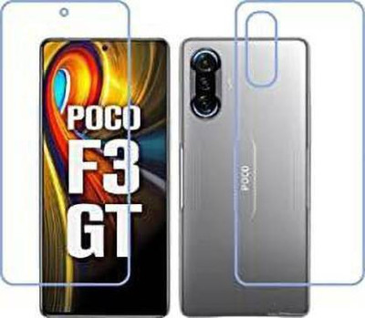 FIRST IMPRESSION Front and Back Tempered Glass for Poco F3 GT(Pack of 2)