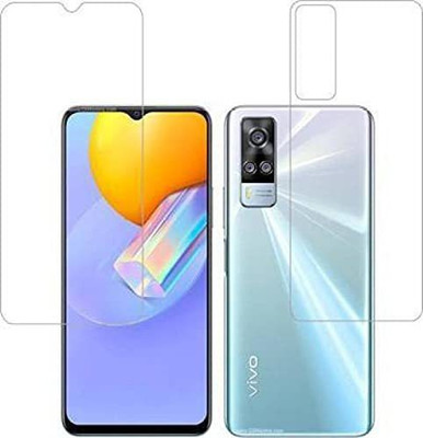 SOLIVAGANT Front and Back Tempered Glass for Vivo Y51A(Pack of 2)