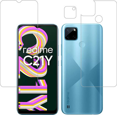 PR SMART Front and Back Tempered Glass for Realme C21Y(Pack of 2)