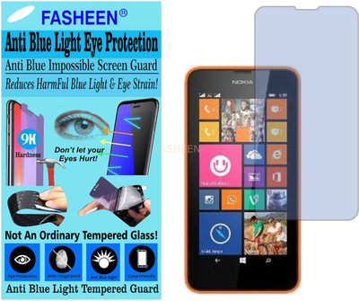 Fasheen Tempered Glass Guard for NOKIA LUMIA 630 (Impossible UV AntiBlue Light)(Pack of 1)
