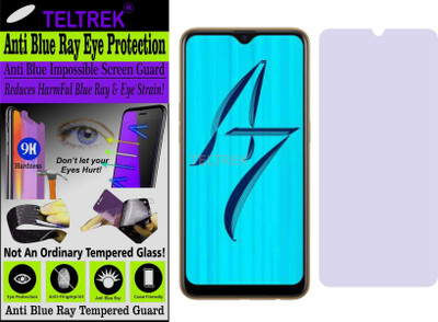 TELTREK Tempered Glass Guard for OPPO A7 (Impossible UV AntiBlue Light)(Pack of 1)
