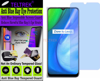TELTREK Tempered Glass Guard for REALME V3 (Impossible UV AntiBlue Light)(Pack of 1)