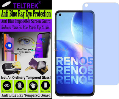 TELTREK Tempered Glass Guard for OPPO RENO5 4G (Impossible UV AntiBlue Light)(Pack of 1)