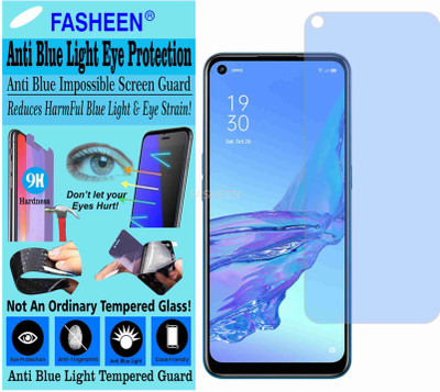 Fasheen Tempered Glass Guard for OPPO A53S (Impossible UV AntiBlue Light)(Pack of 1)