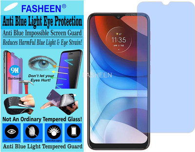 Fasheen Tempered Glass Guard for MOTOROLA MOTO E7 POWER (Impossible UV AntiBlue Light)(Pack of 1)