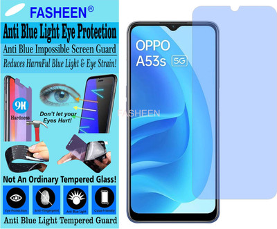 Fasheen Tempered Glass Guard for OPPO CPH2321 (Impossible UV AntiBlue Light)(Pack of 1)
