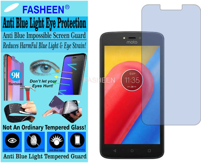 Fasheen Tempered Glass Guard for MOTOROLA MOTO C XT 1750 (Impossible UV AntiBlue Light)(Pack of 1)