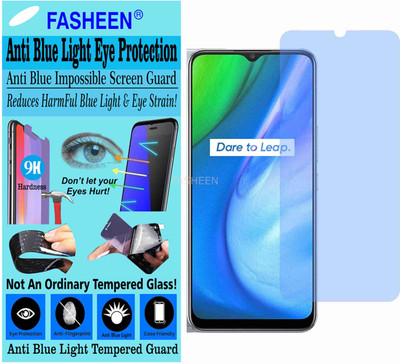 Fasheen Tempered Glass Guard for REALME V3 (Impossible UV AntiBlue Light)(Pack of 1)