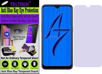 TELTREK Tempered Glass Guard for OPPO A7N (Impossible UV AntiBlue Light)(Pack of 1)