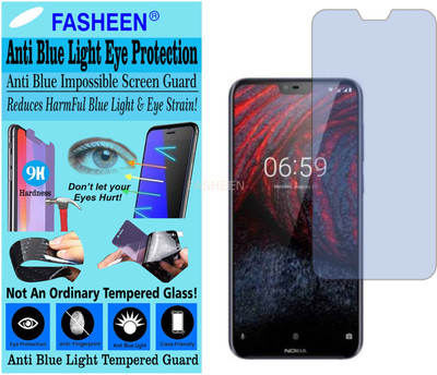Fasheen Tempered Glass Guard for NOKIA X6 (6.1PLUS) (Impossible UV AntiBlue Light)(Pack of 1)