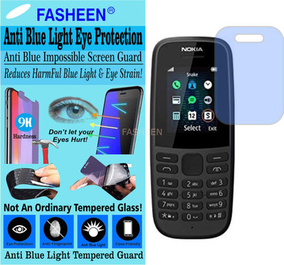Fasheen Tempered Glass Guard for NOKIA 105 SINGLE SIM (Impossible UV AntiBlue Light)(Pack of 1)