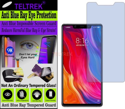 TELTREK Tempered Glass Guard for MI 8 SE (Impossible UV AntiBlue Light)(Pack of 1)