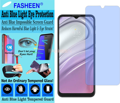Fasheen Tempered Glass Guard for MOTOROLA MOTO G20 (Impossible UV AntiBlue Light)(Pack of 1)