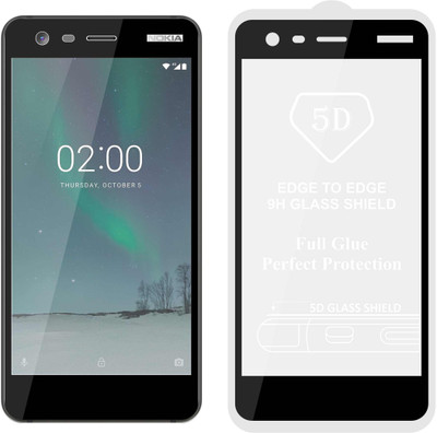 CASE CREATION Edge To Edge Tempered Glass for Nokia 2 Android(Pack of 1)